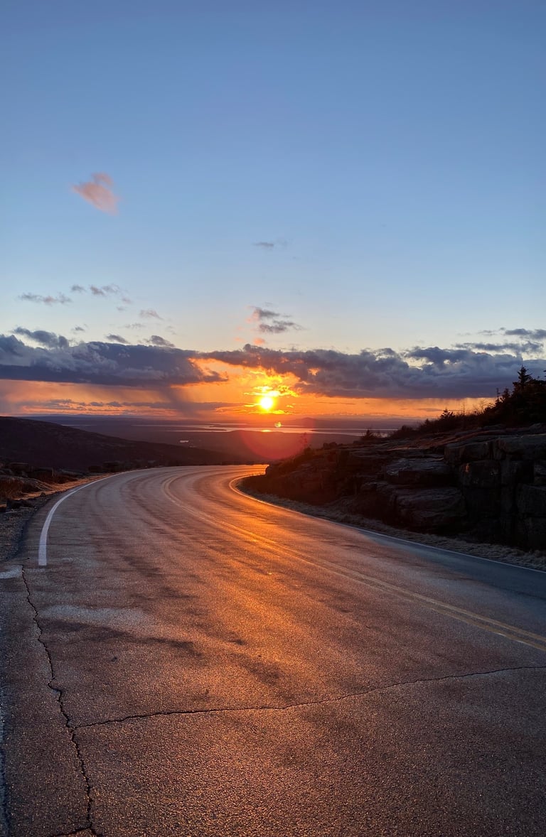 Sunset on Cadillac Mountain