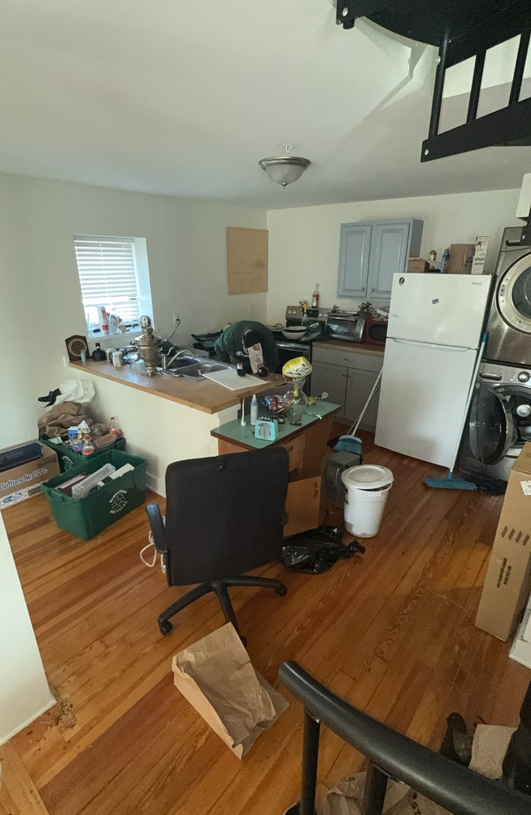 Estate house clutter before full service junk removal