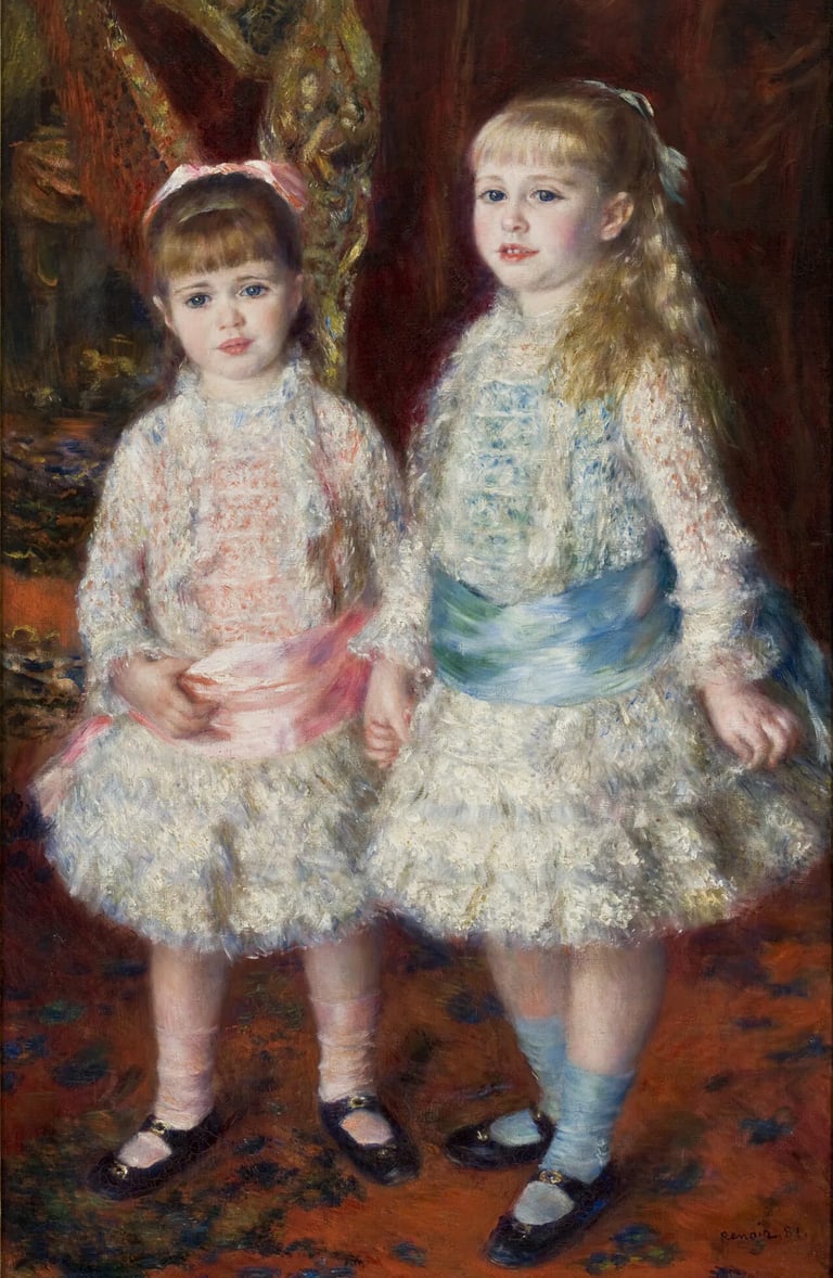 Pierre-Auguste Renoir, “Rosa e Azul (As Meninas Cahen d´Anvers)”, 1881. 