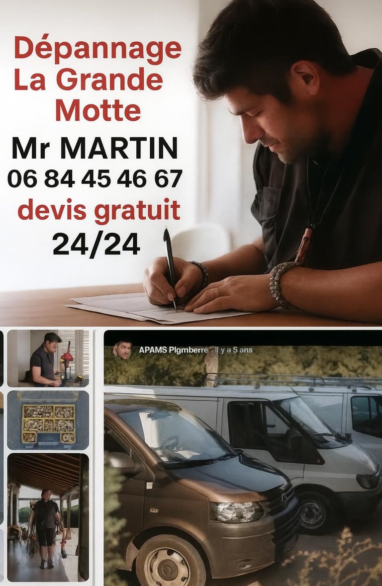 Urgence fuite chauffe eau depannage la Grande Motte SOS artisan plombier agree assurance