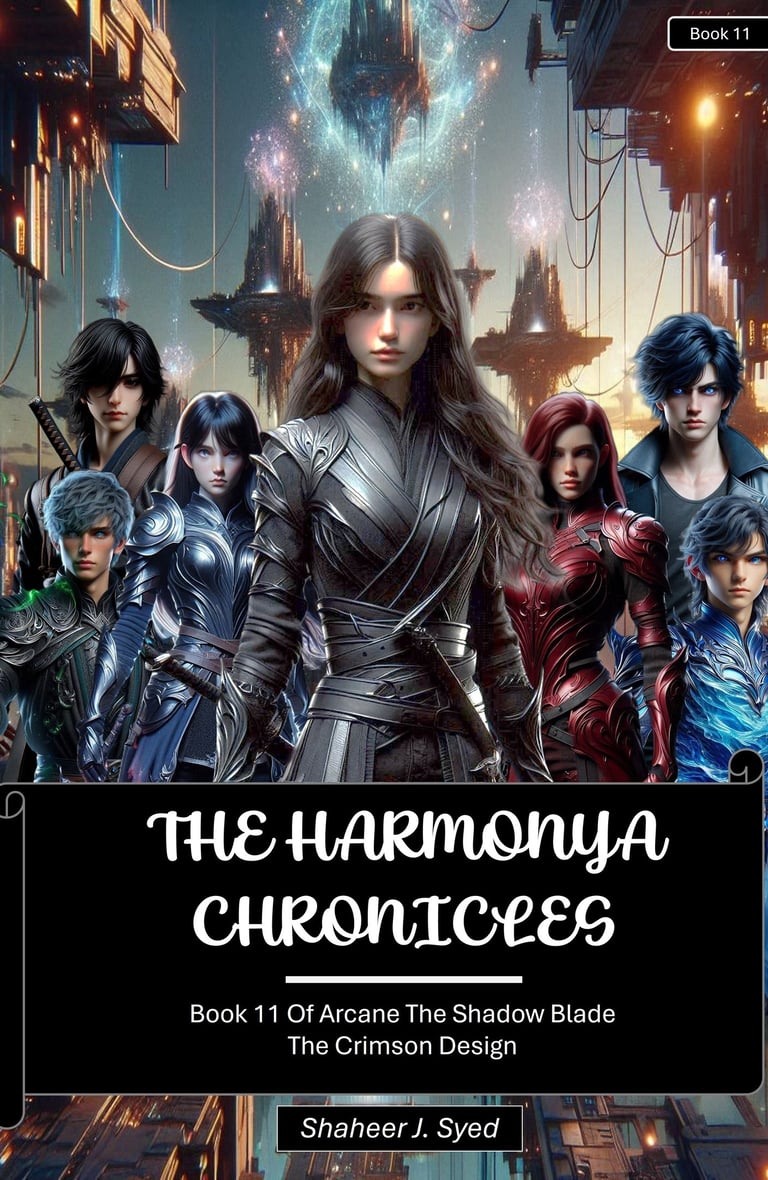 Book 11 Cover - Book 11 of Arcane The Shadow Blade The Crimson Design