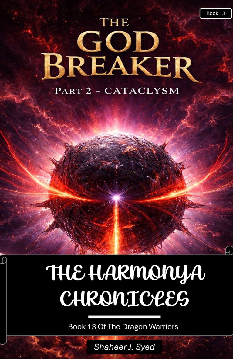 Book 13 Cover - Book 13 Of The Dragon Warriors The God Breaker Part 2