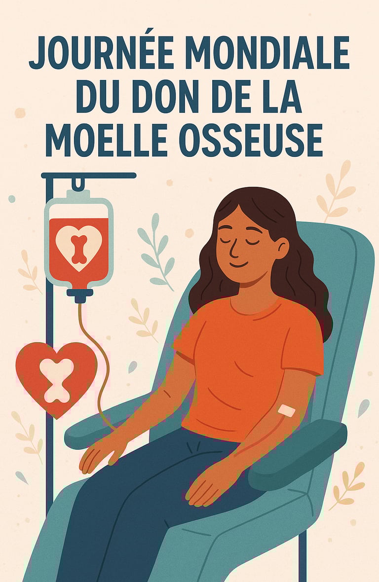 Don de moelle osseuse pour la journée mondiale du don de moelle osseuse