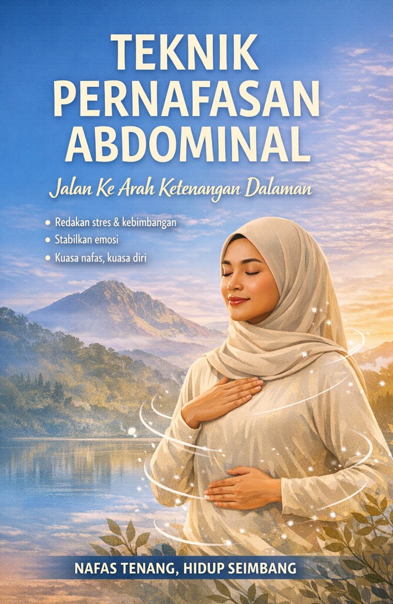 Panduan lengkap teknik pernafasan abdominal untuk menenangkan sistem saraf, mengurangkan tekanan dan
