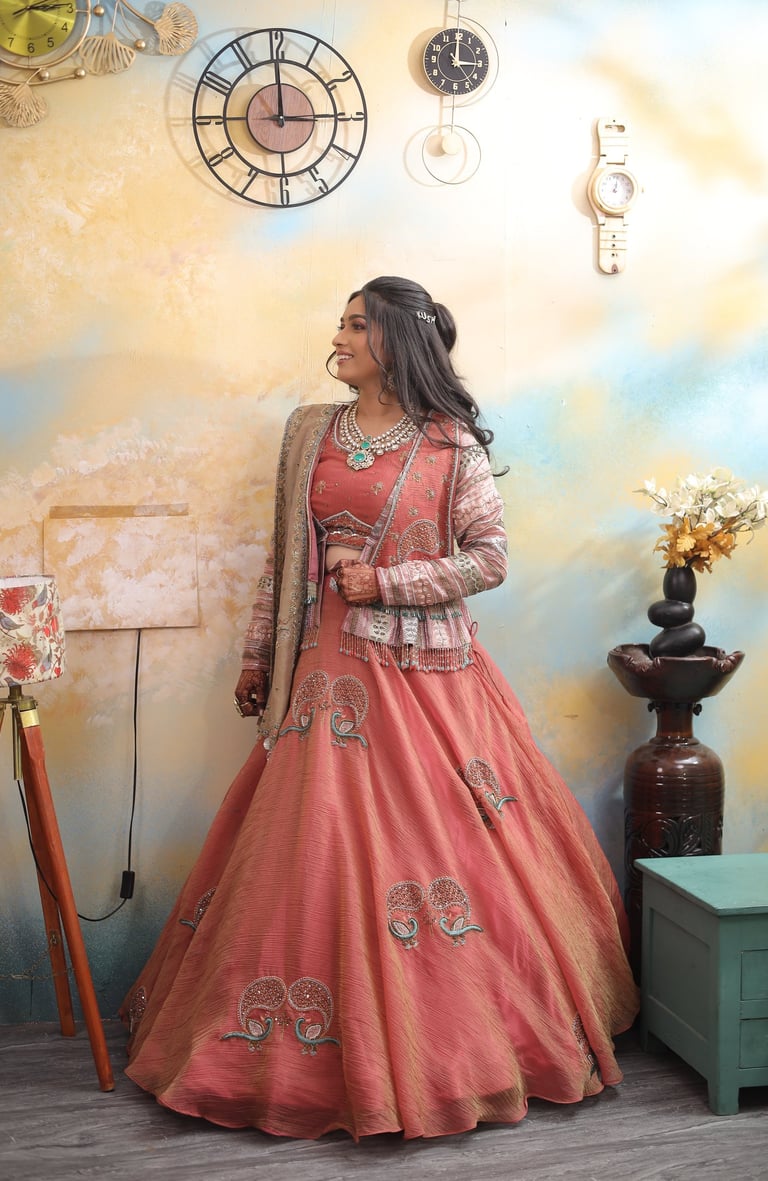 "Stunning soft glam look created for a Destination Wedding bride in Siddhpur, featuring a trending 