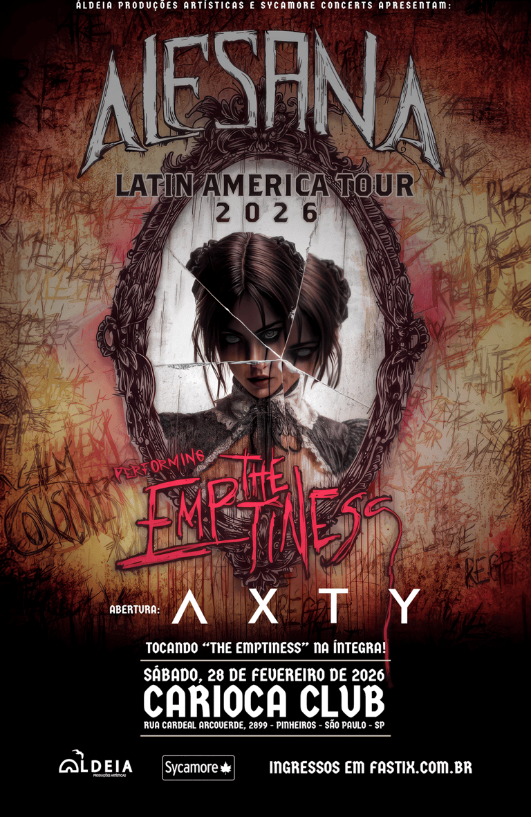 Alesana celebra 15 anos do The Emptiness em SP neste sábado (28)