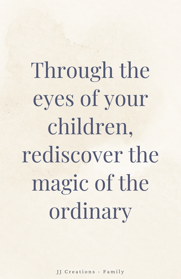 a family and parenting quote about children's perspective