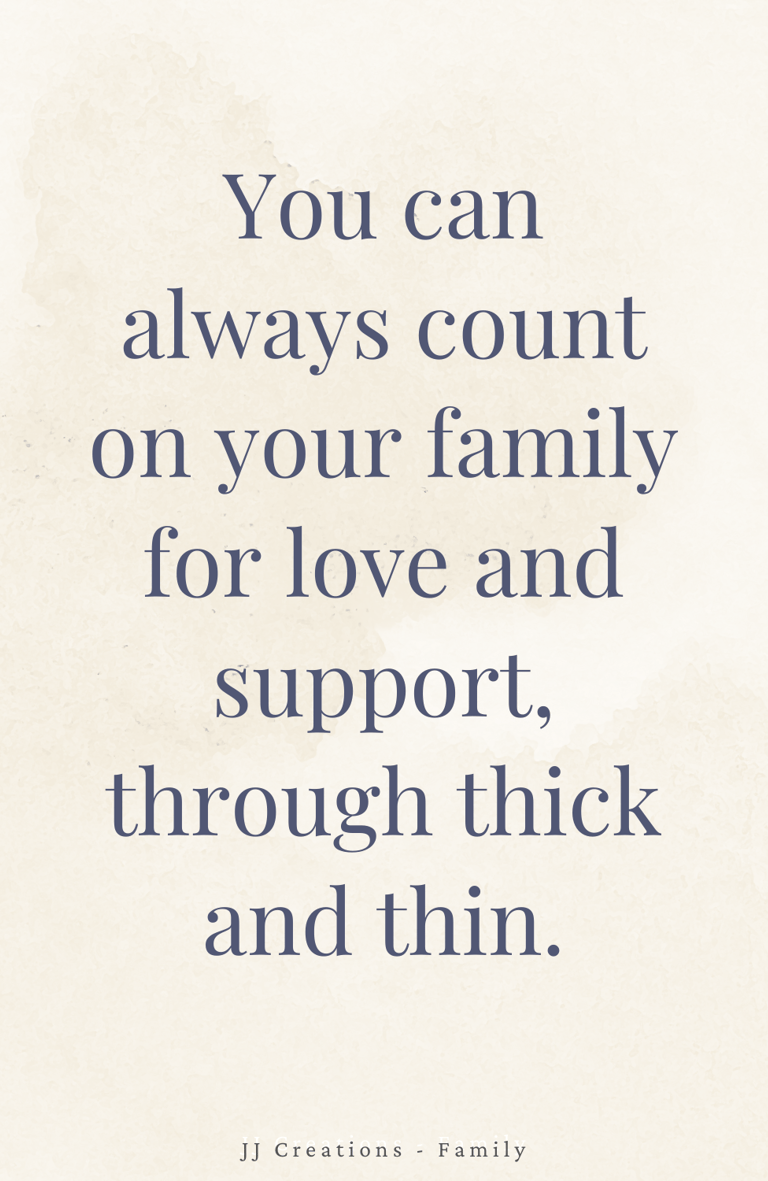 a quote about family and love