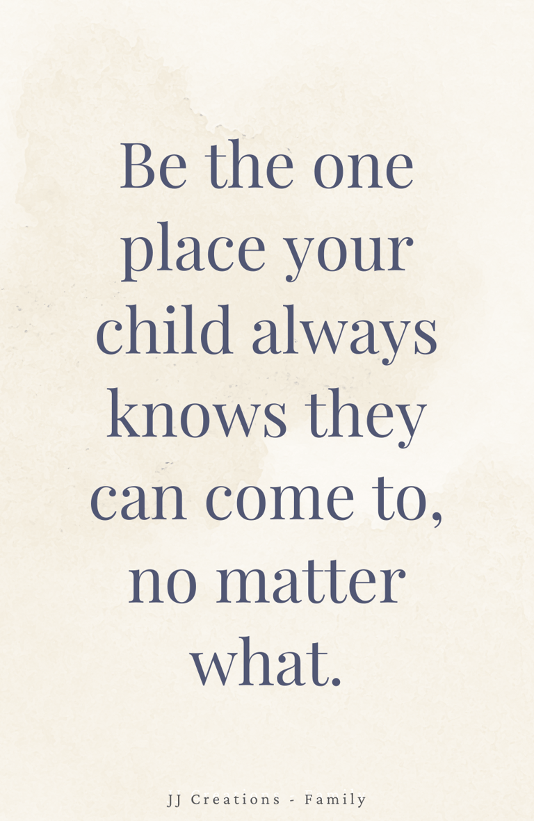 a quote about the safe space of a child