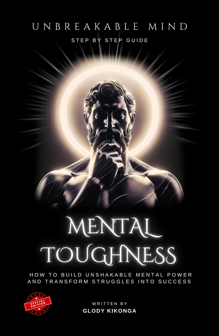 mental toughness book cover by glody kikonga