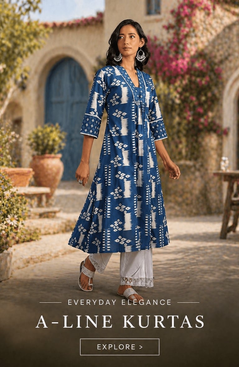 a line kurtas tryshopy