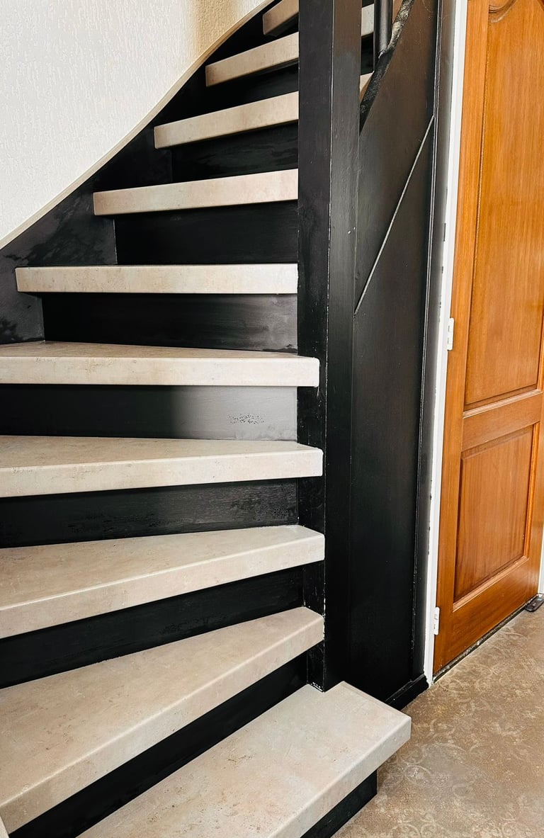 traprenovatie marmerlook