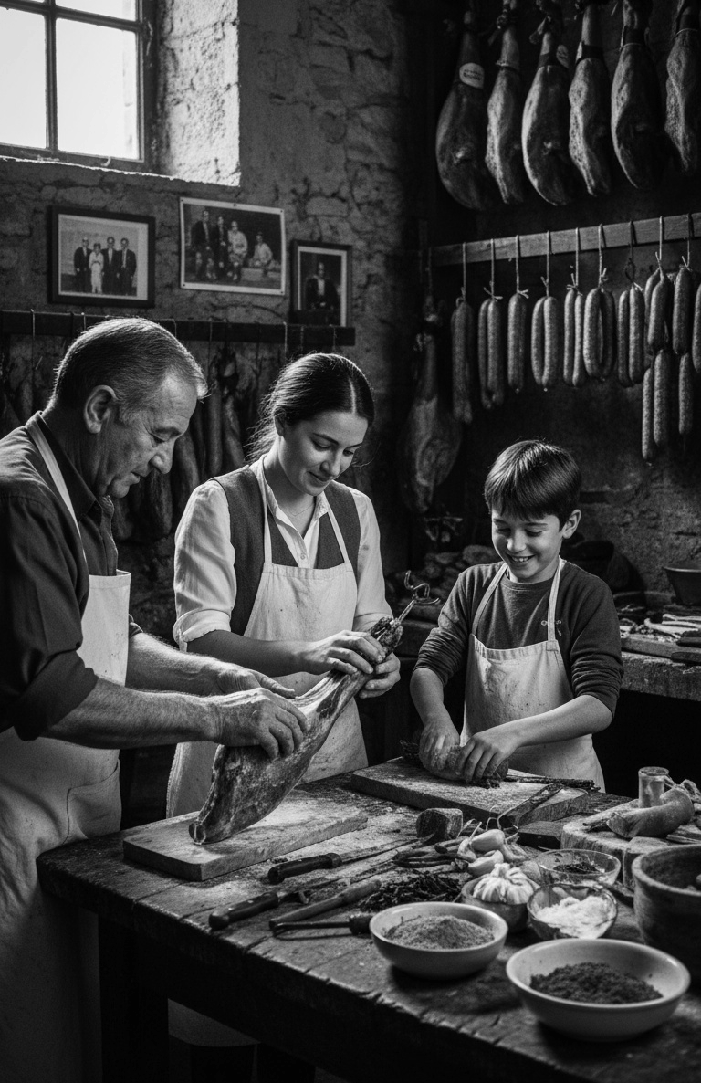 i´bericos artesanales , virutas de jamón , picadillo ibérico