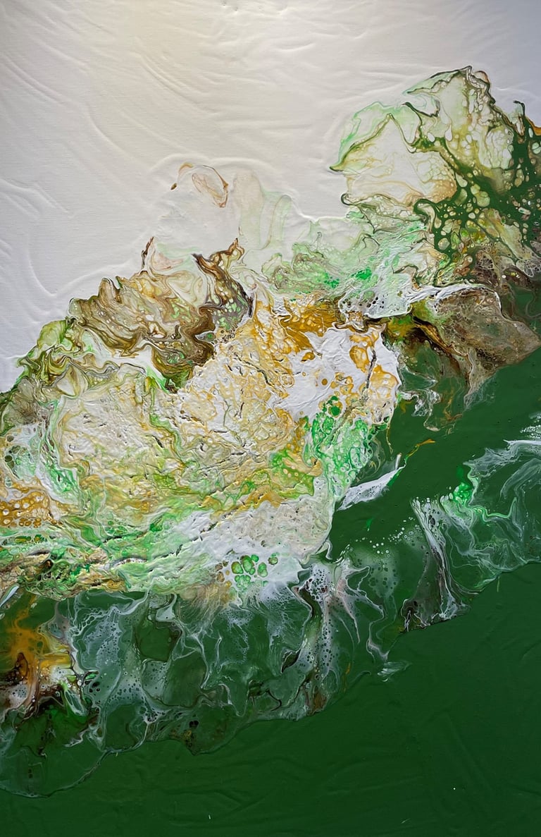 Ibis - Tableau art abstrait - art contemporain - acrylique sur toile