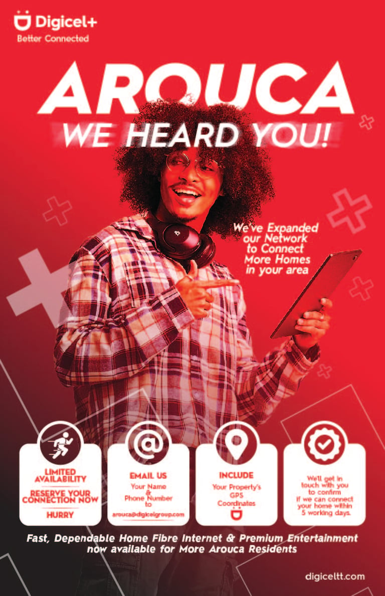 A Digicel ad promoting a new customer campaign in Tacarigua, Trinidad created by Andre Bates