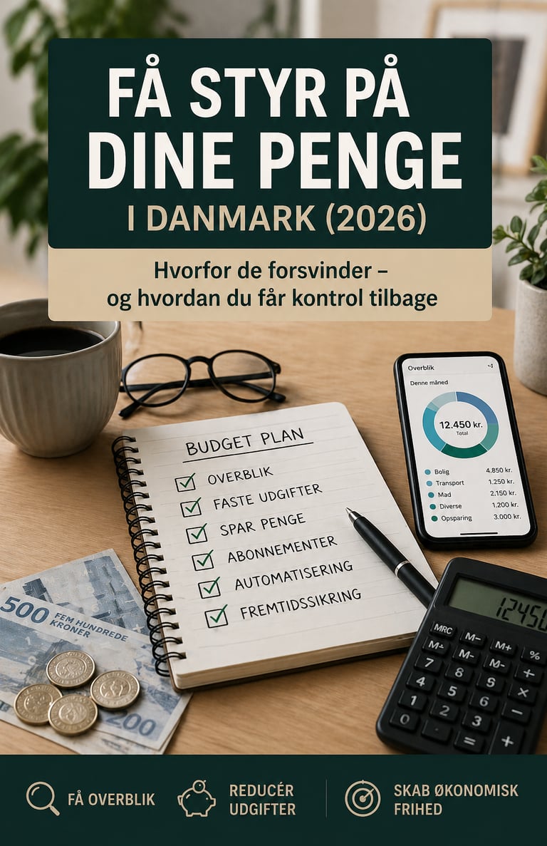 Føles det som om dine penge forsvinder? Lær hvordan du får kontrol over din økonomi i Danmark 2026 m