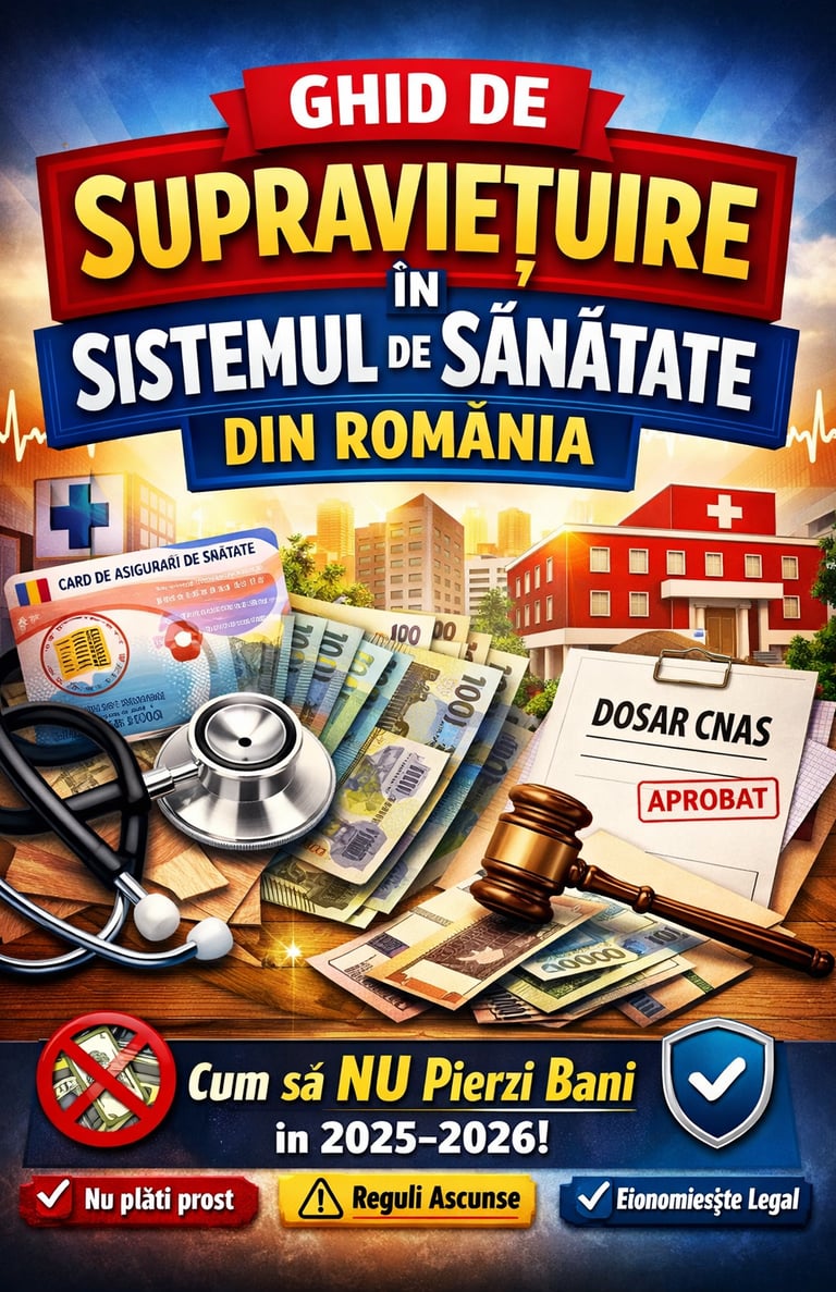 Află cum să NU pierzi bani în sistemul de sănătate din România în 2026. Ghid clar despre CNAS, servi