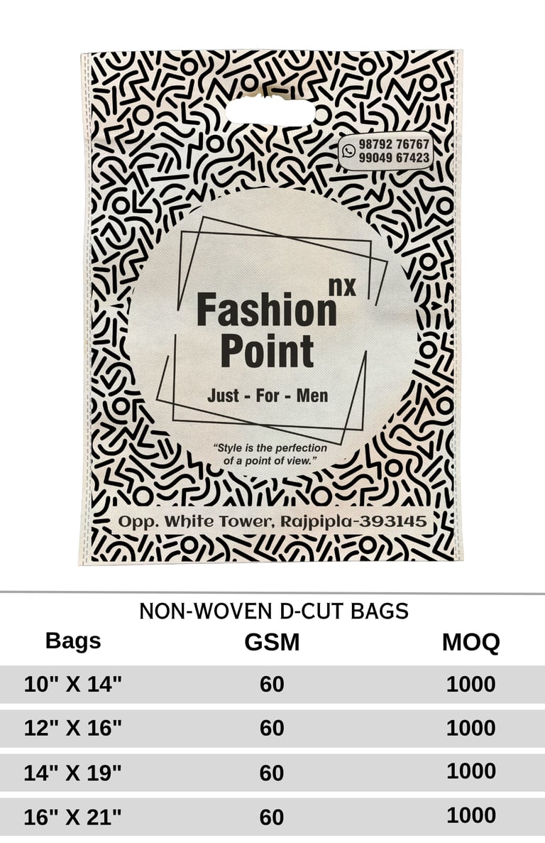 D Cut Bags Unique Design