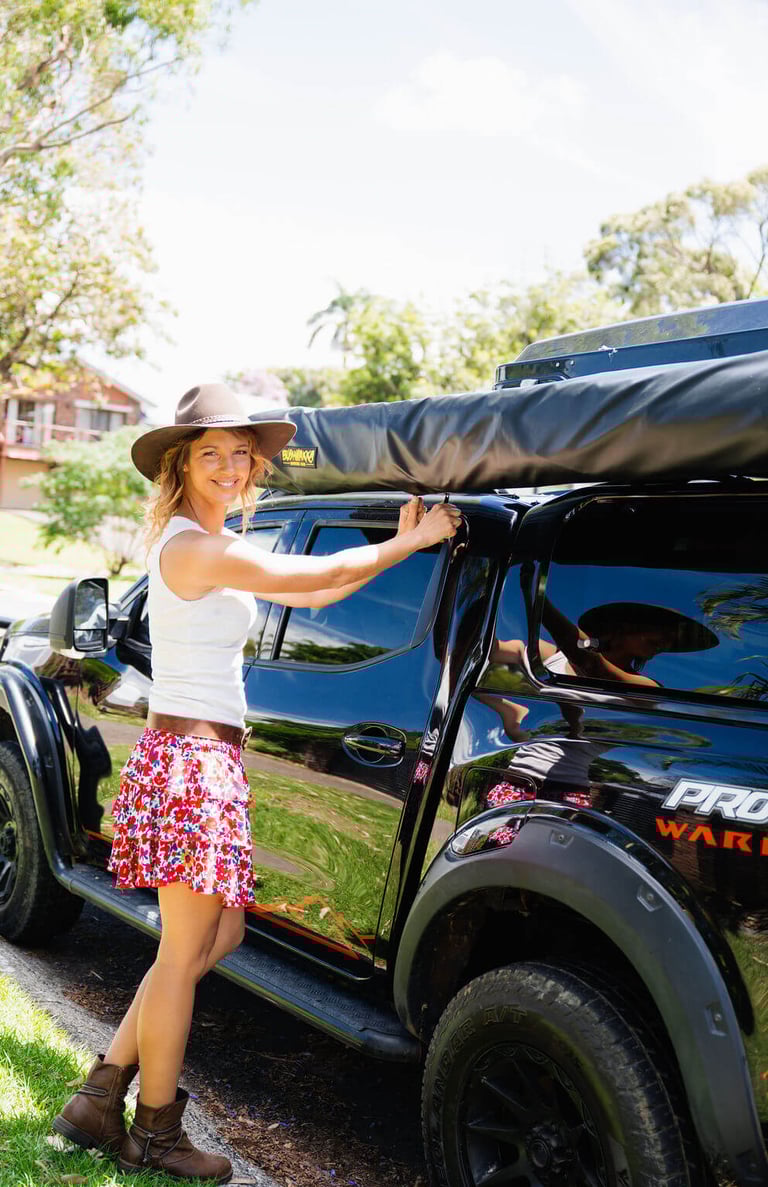 outback girl stella smith 4wd rooftop tent cowgirl