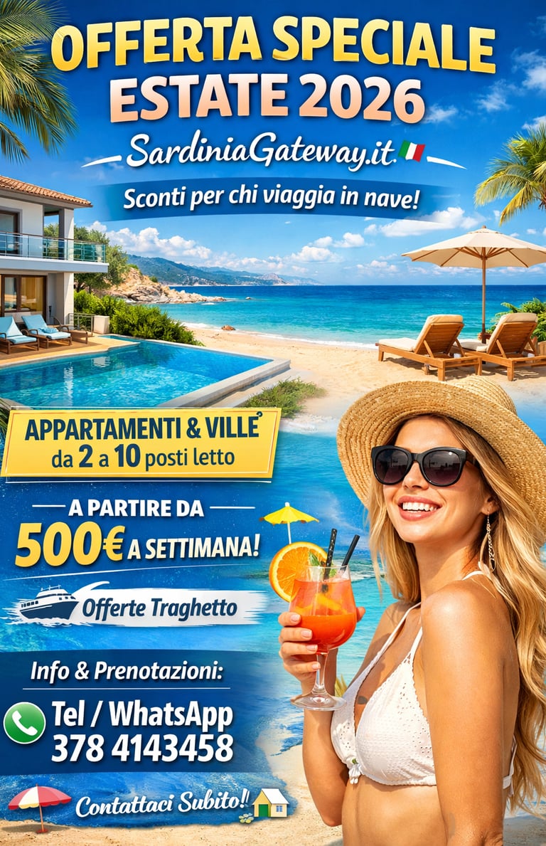 offerte speciali per la Sardegna - sconti nave