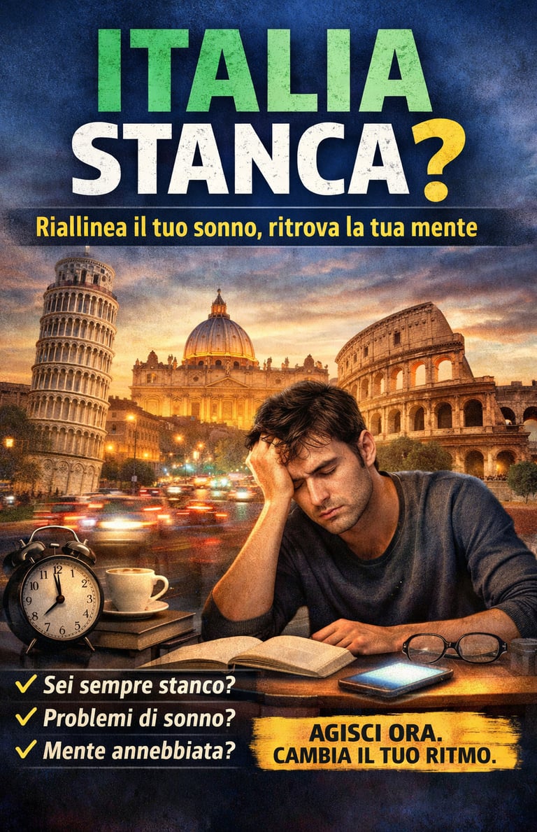 Italia sempre stanca? Scopri la verità scientifica su sonno, ansia e declino mentale prima dei 40 an