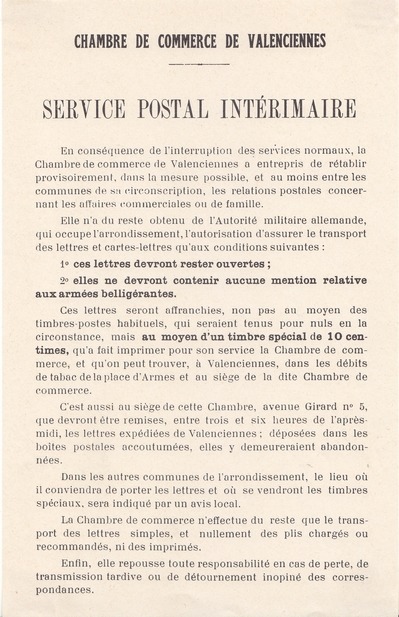 Plakate, unterzeichnet vom Oberstleutnant KINTZEL, dem Kommandanten der Festung VALENCIENNES