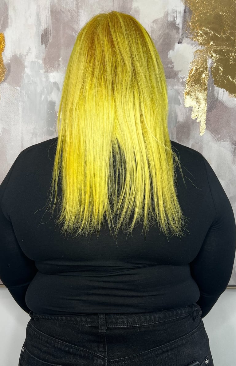 Before and after nano bonds hair extensions St Albans