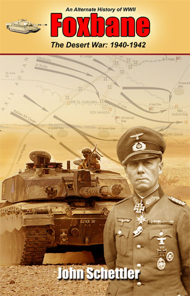 cover of "Foxbane" an alternate history of the Desert War