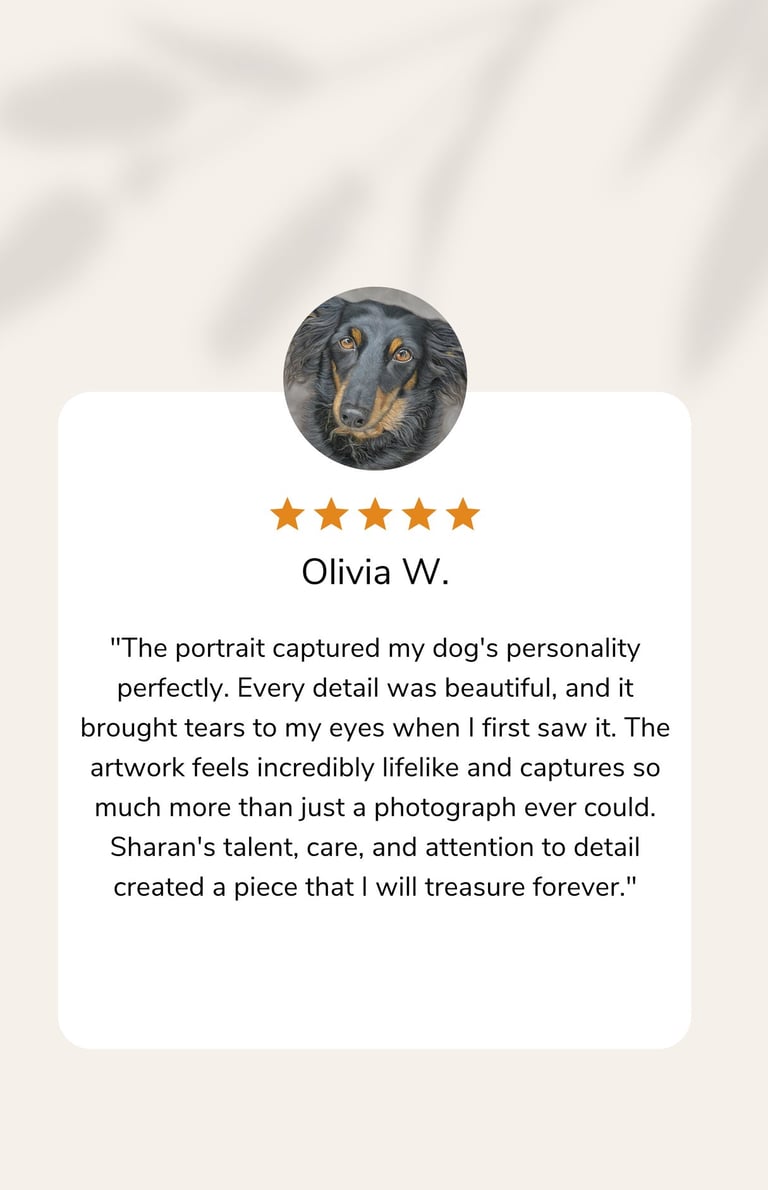Wildlife & Pet Art Testimonial