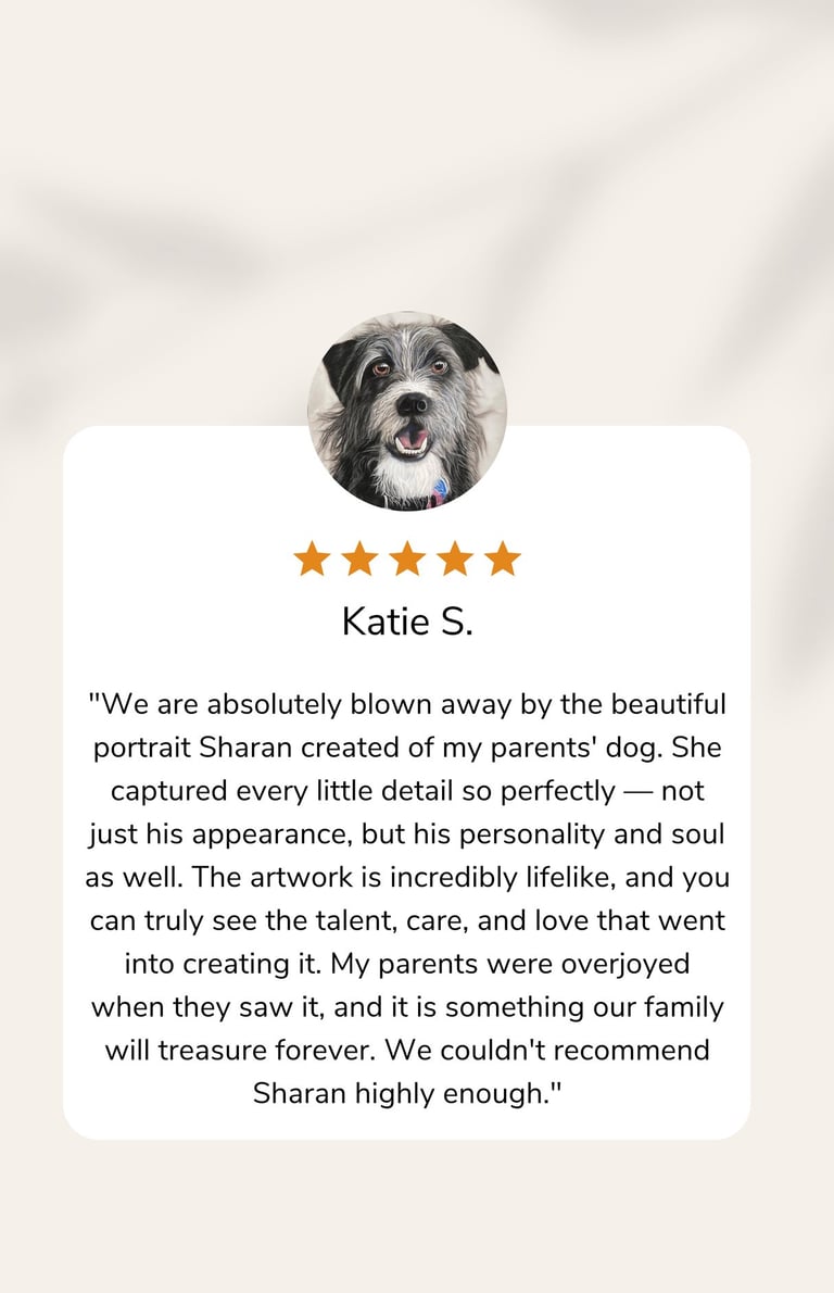 Pet Portrait Testimonial