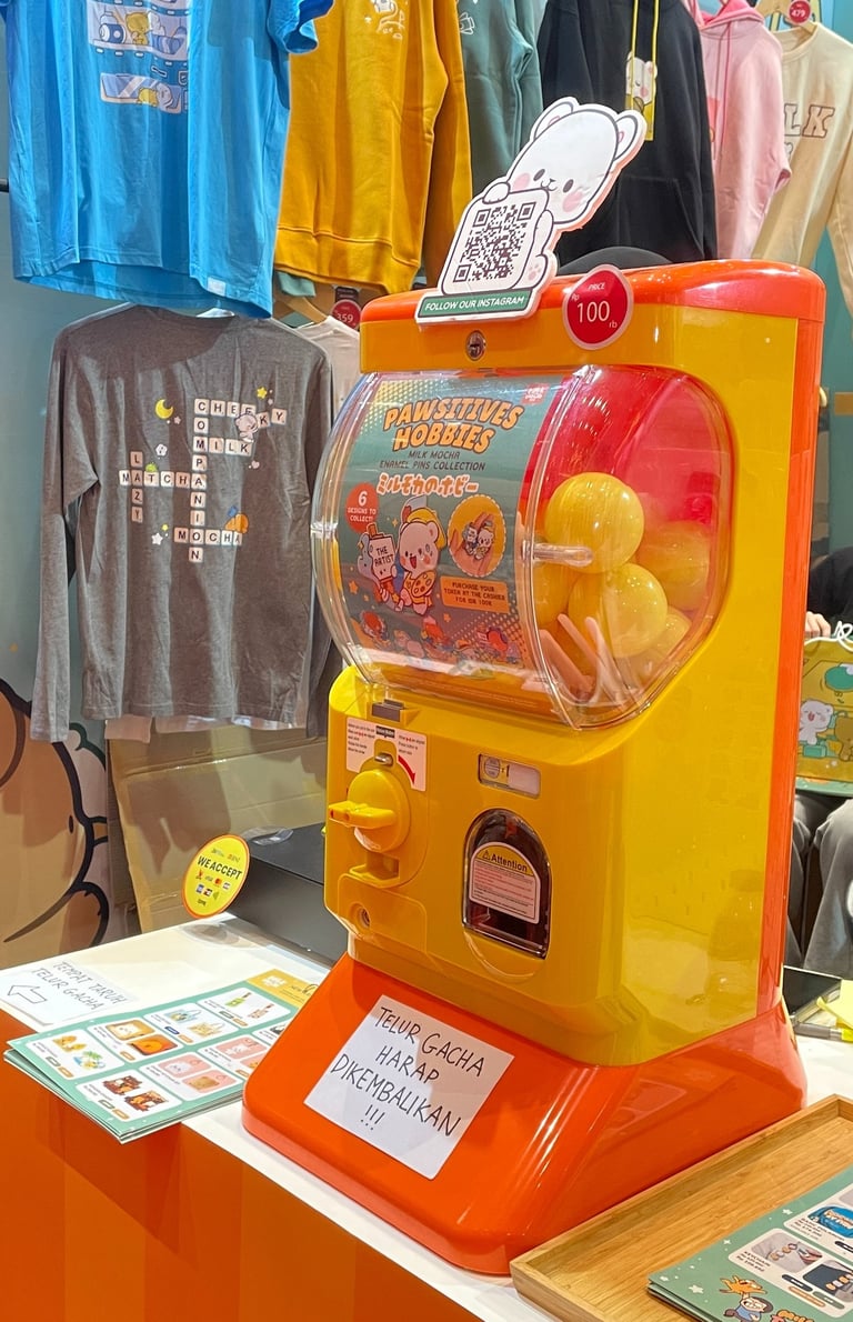 Gashapon disewa oleh Klova Studio di Event Indonesia Comic Con 2024