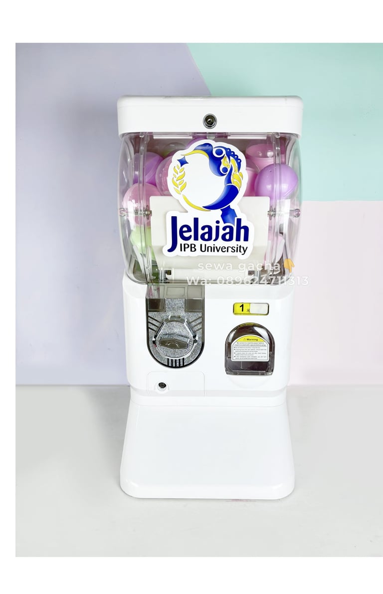 sewa mesin gachapon putih jabodetabek