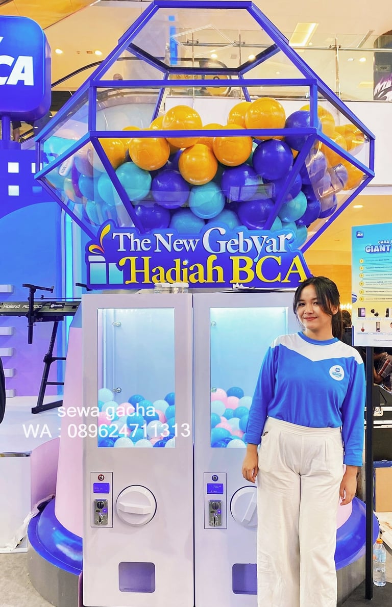 sewa giant jumbo gacha custom prisma gachapon