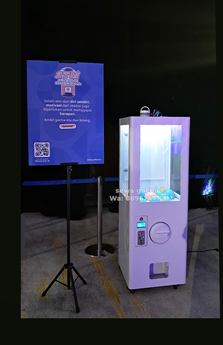 sewa mesin gacha gachapon jumbo kotak