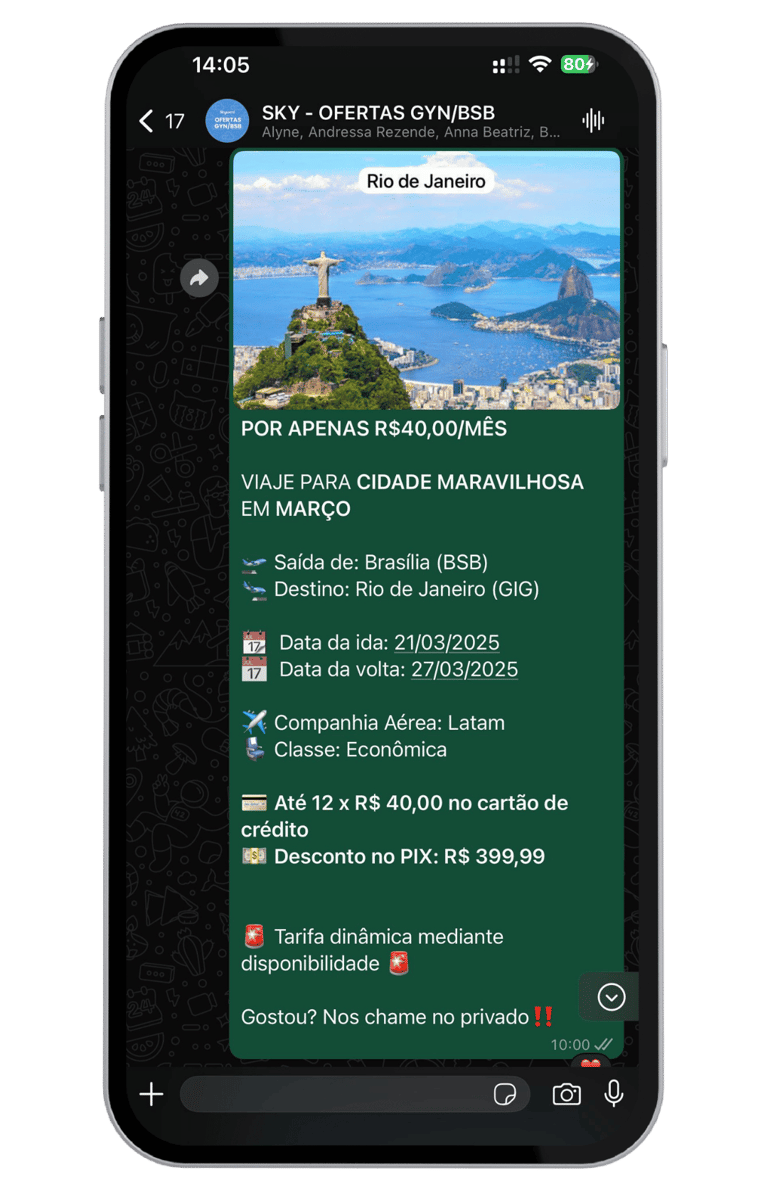 Imagem do Grupo com uma promoção imperdivel
