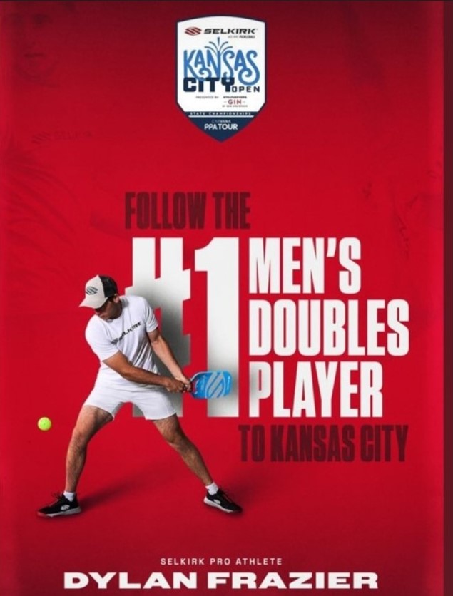 #1 Dylan Frazier will be playing in the PPA Kansas City Open