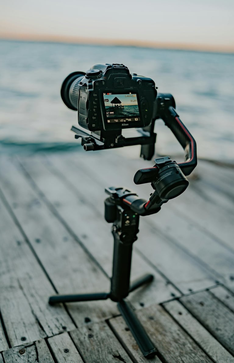 a camera attached to a tripododge with a tripodod