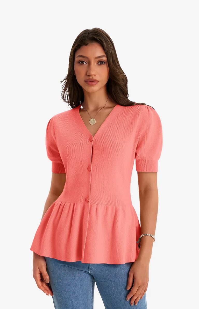 coral Knit sweater