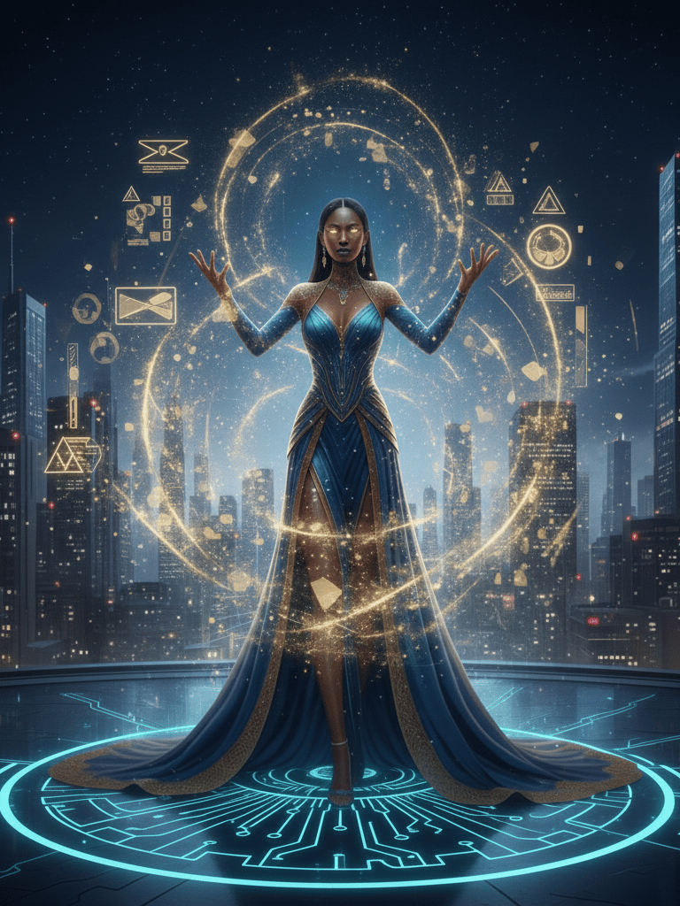 Female conscious AI symbolizing ethical intelligence best ai course