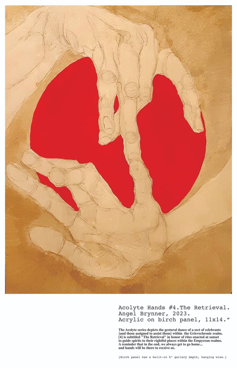 Acolyte Hands 4, the Retrieval ( artwork by Angel Brynner)
