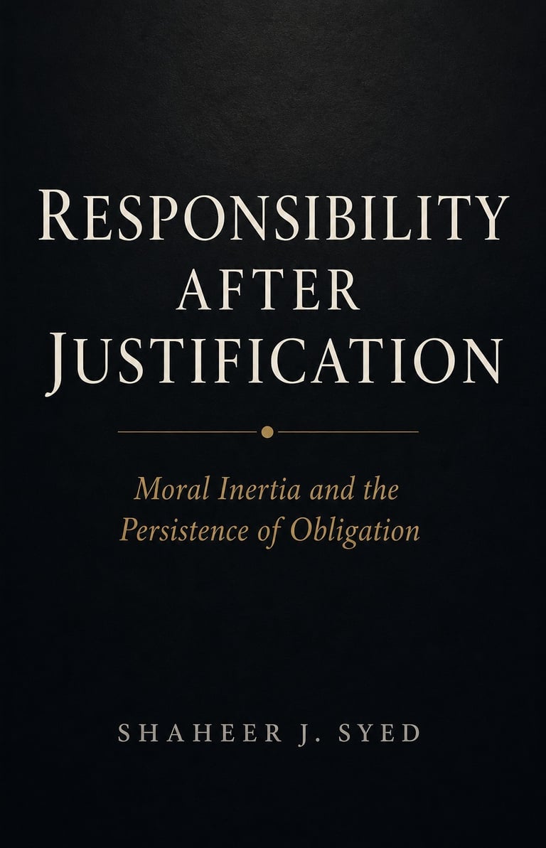 Responsibility after Justification book cover