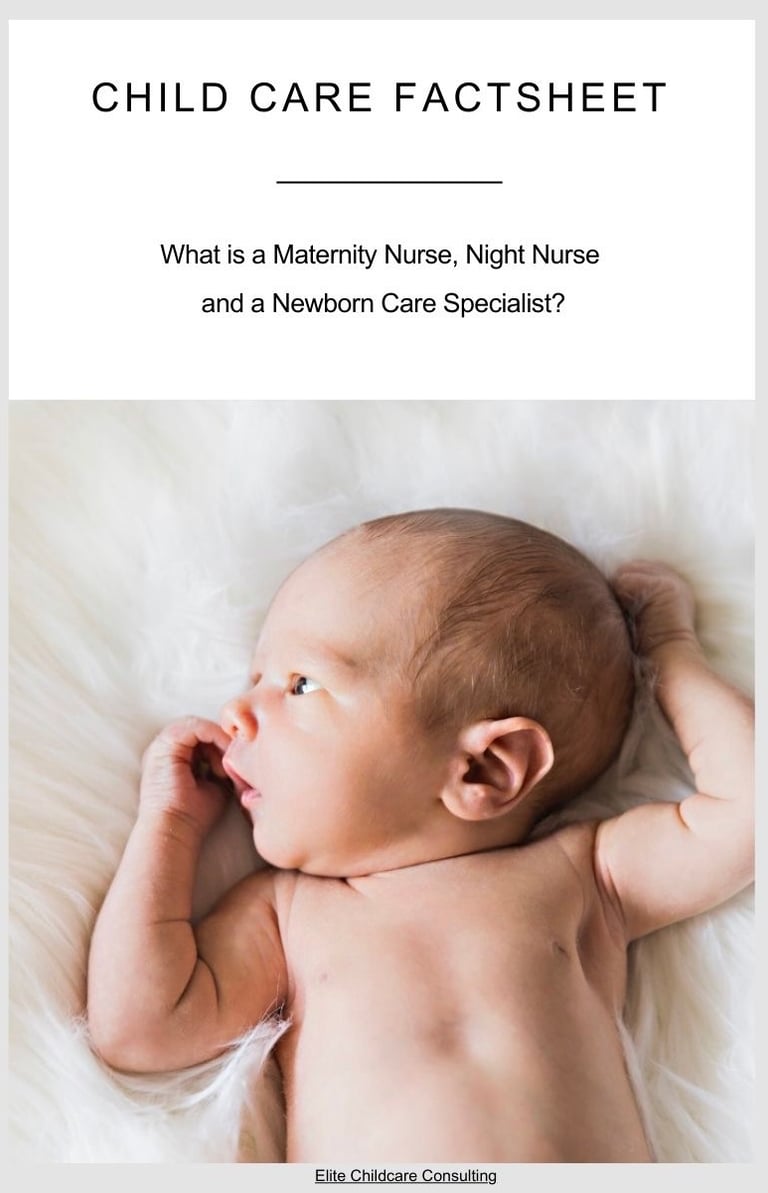 Newborn child care factsheet 