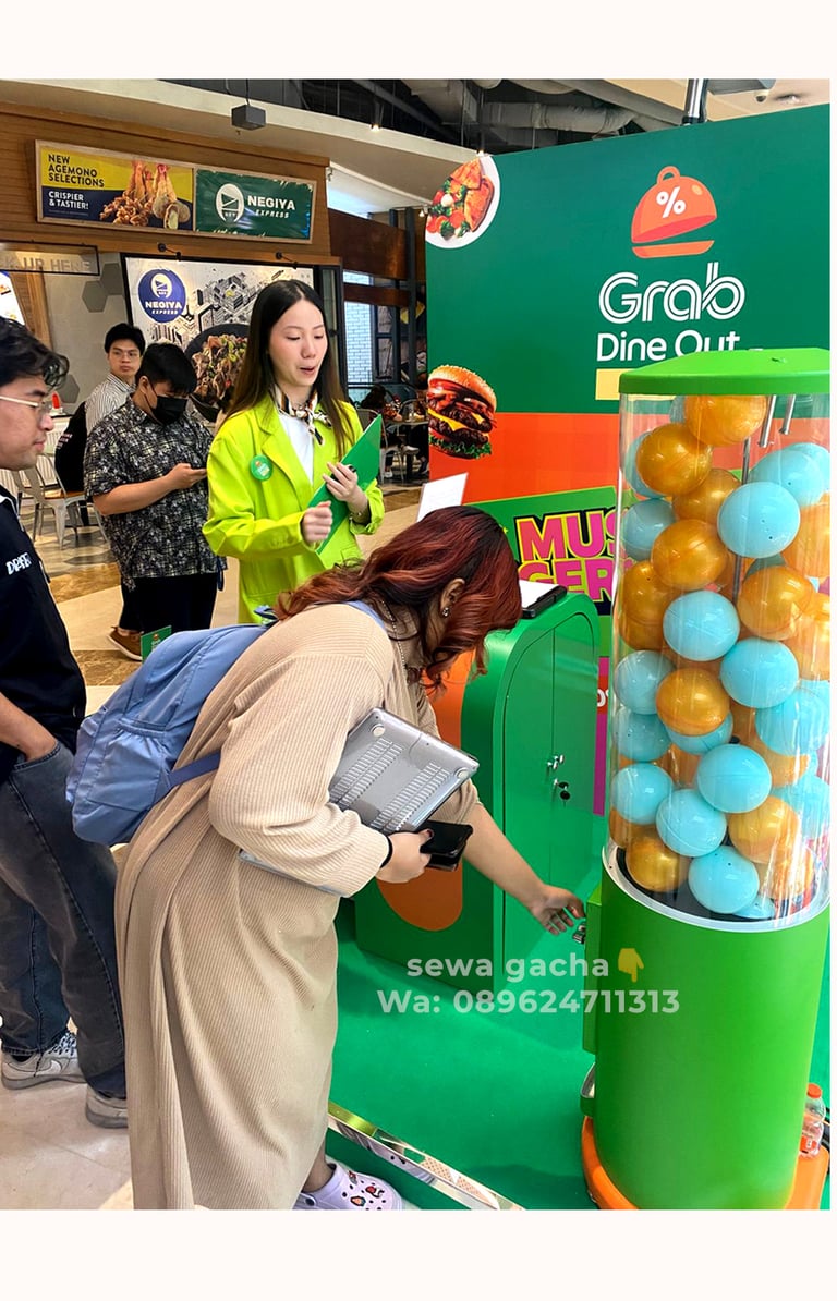 sewa mesin gacha | gachapon murah untuk event