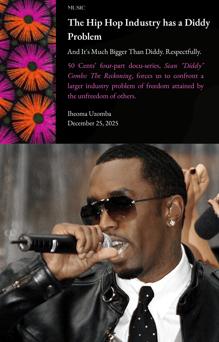 Sean Diddy Combs via Wikipedia