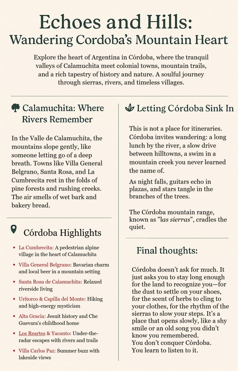 Explore Cordoba Summary Printable