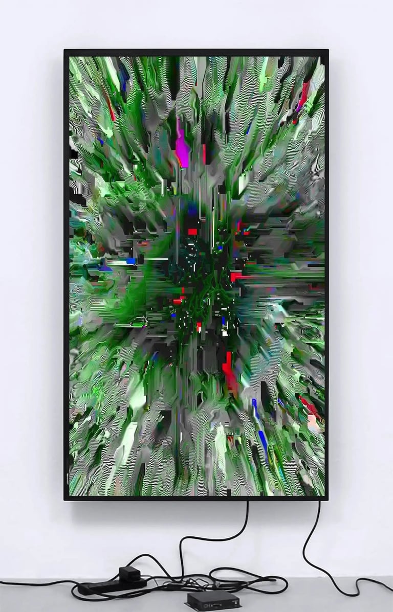 digital art, video installation, glitch,  joanna wlaszyn