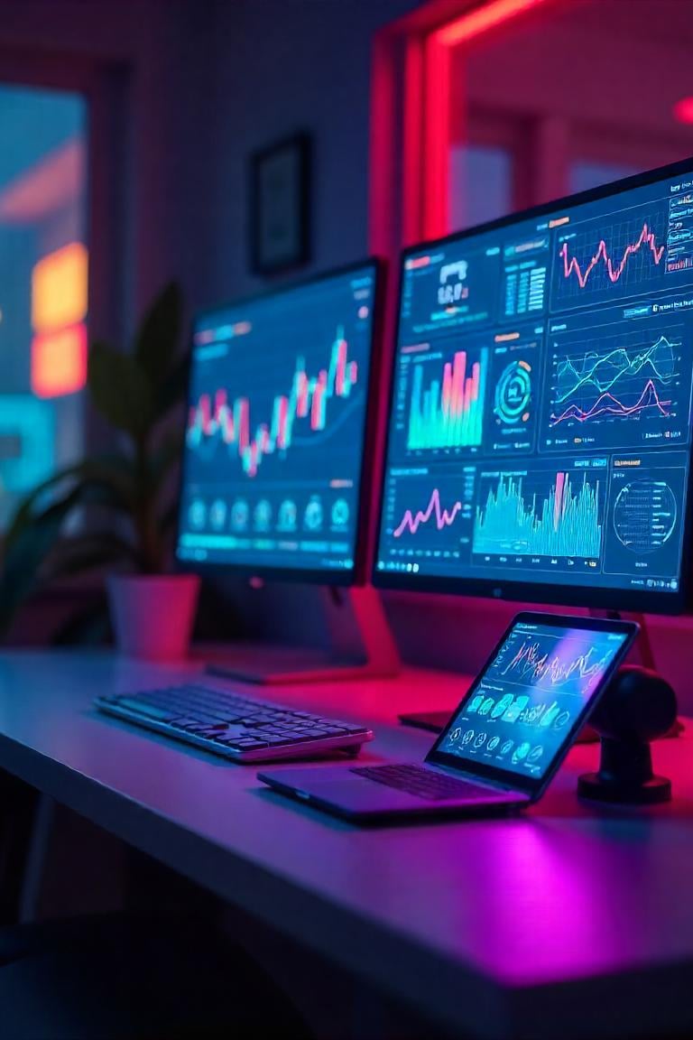 a computer monitor screen showing a monitor screen displaying a monitor screen with a monitor screen