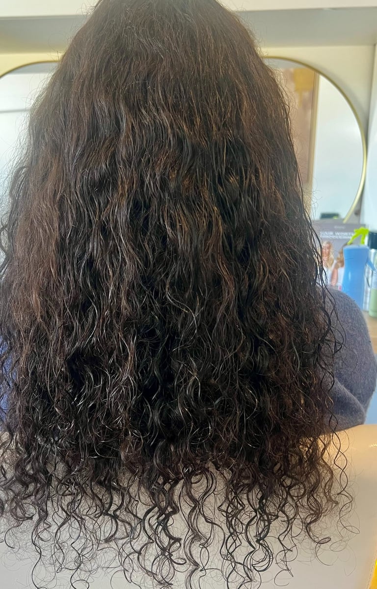 Before and after tape hair extensions St Albans
