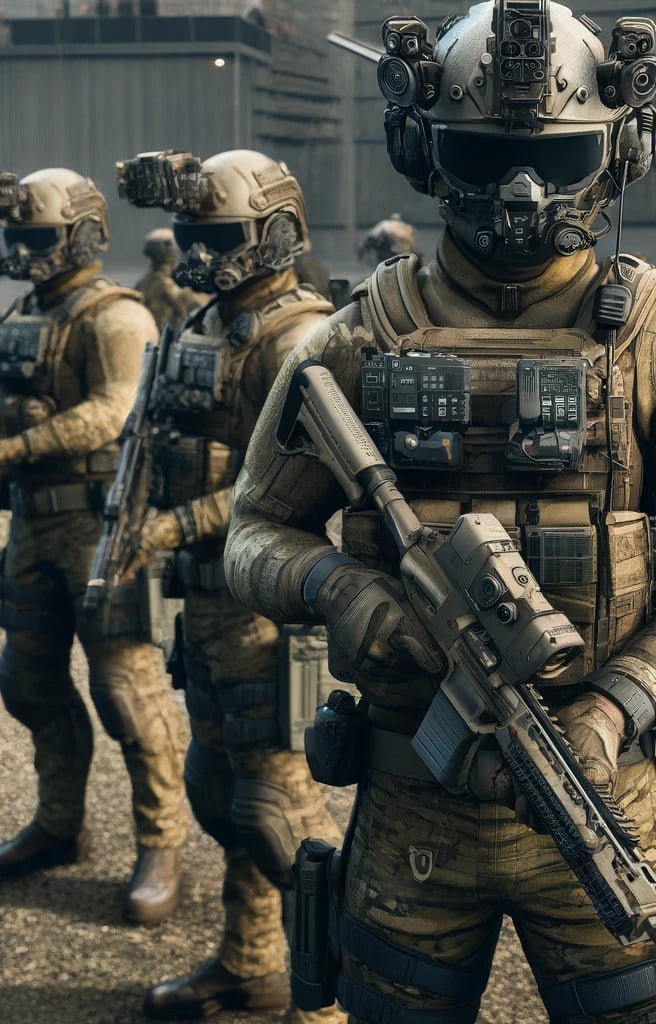 a group of soldiers in full military gear