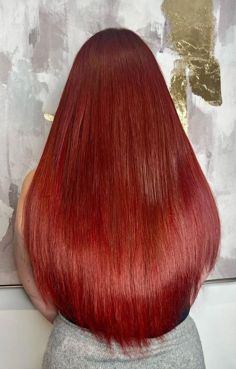 Before and after weft hair extensions St Albans